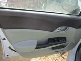 2012 HONDA CIVIC LX WHITE 4DR 1.8L VTEC AT A16325